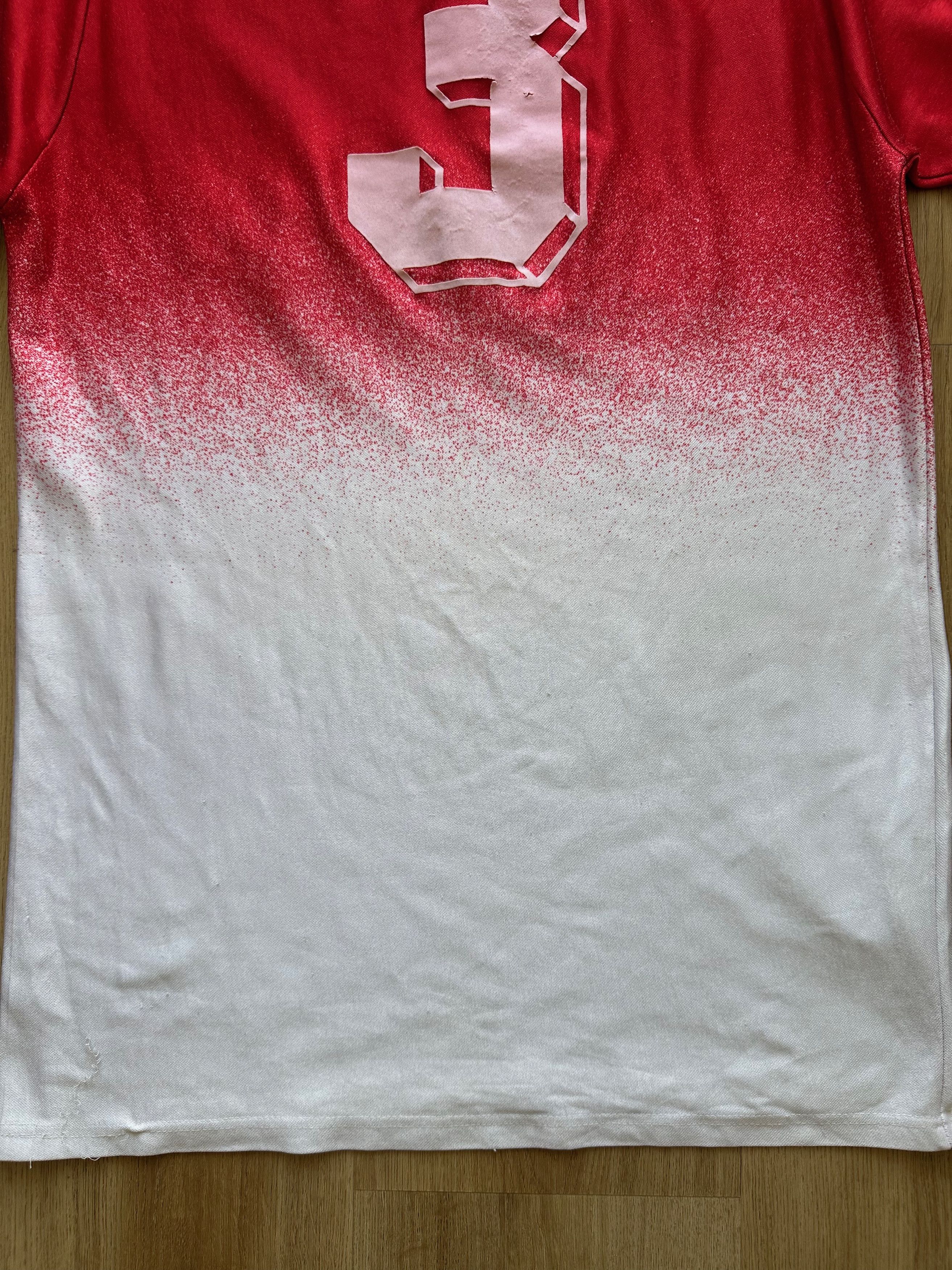 Nike 70's NIKE gradient soccer jersey white / red # 3 Size US M / EU 48-50 / 2 - 18 Thumbnail