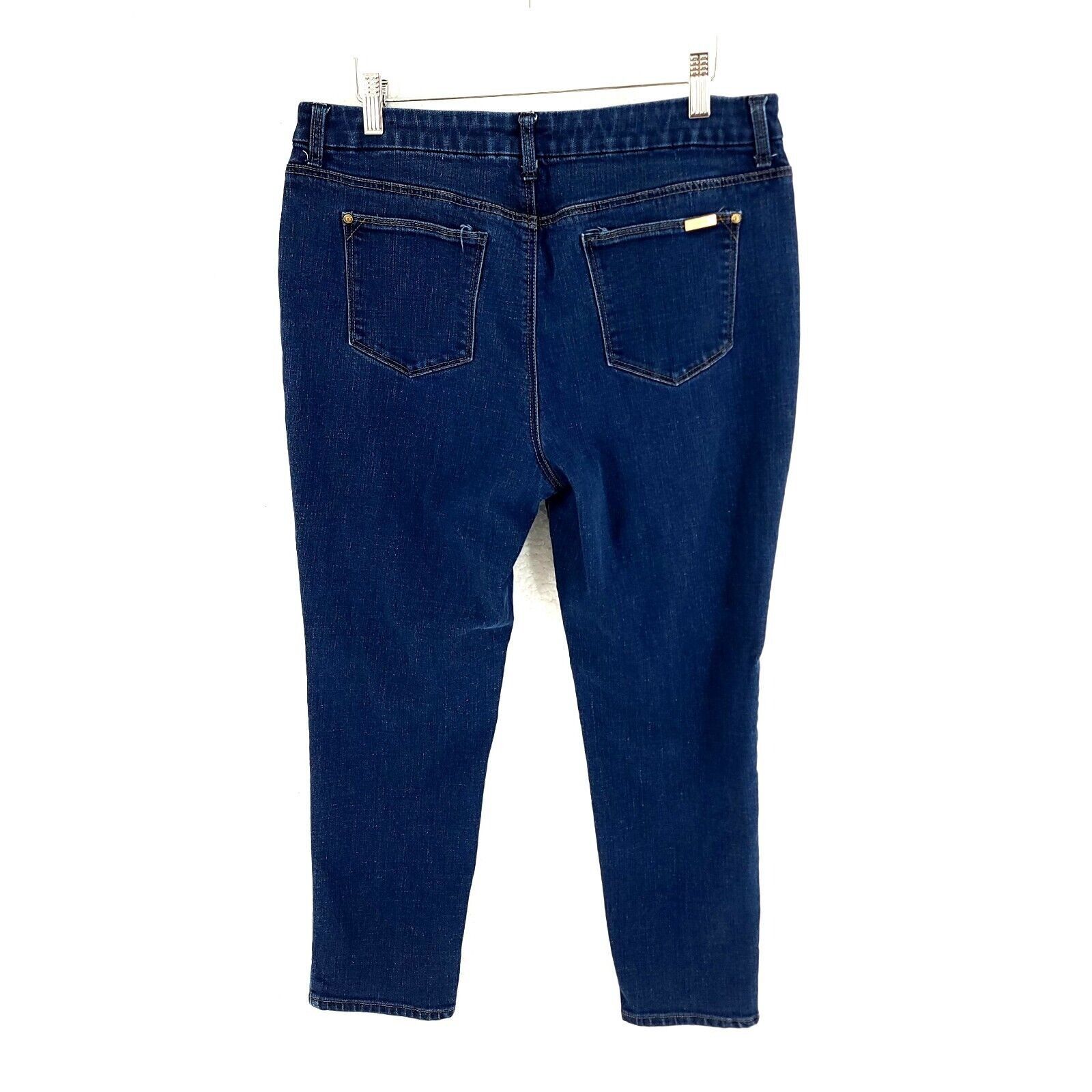 Chicos Chico's So Slimming Girlfriend Blue Denim Jeans Size 1.5P Mi Size 33" - 5 Thumbnail