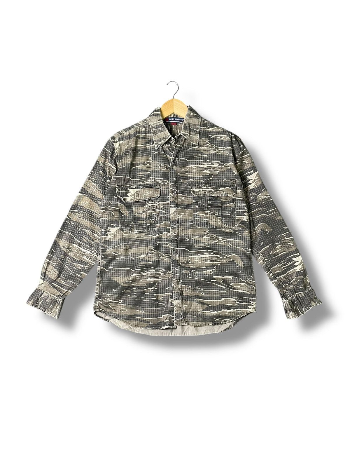 Japanese Brand Billy Stones Military Button Up Shirts (51) Size US M / EU 48-50 / 2 - 1 Thumbnail