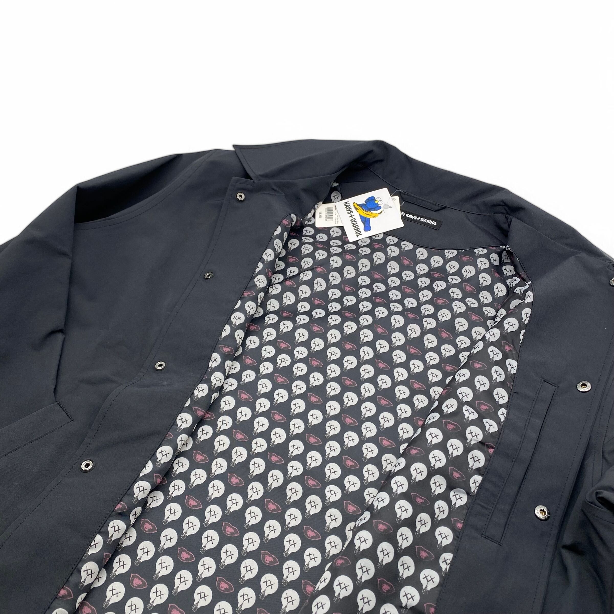 Andy Warhol × Kaws × Uniqlo KAWS + Warhol Coach Jacket Black Size US L / EU 52-54 / 3 - 4 Thumbnail