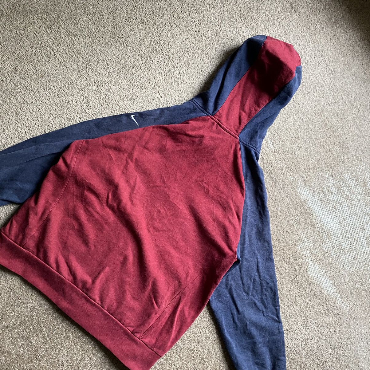 Nike Vintage 90s Zip Hoodie Nike Big Central Logo Streetwear y2k Size US L / EU 52-54 / 3 - 2 Thumbnail