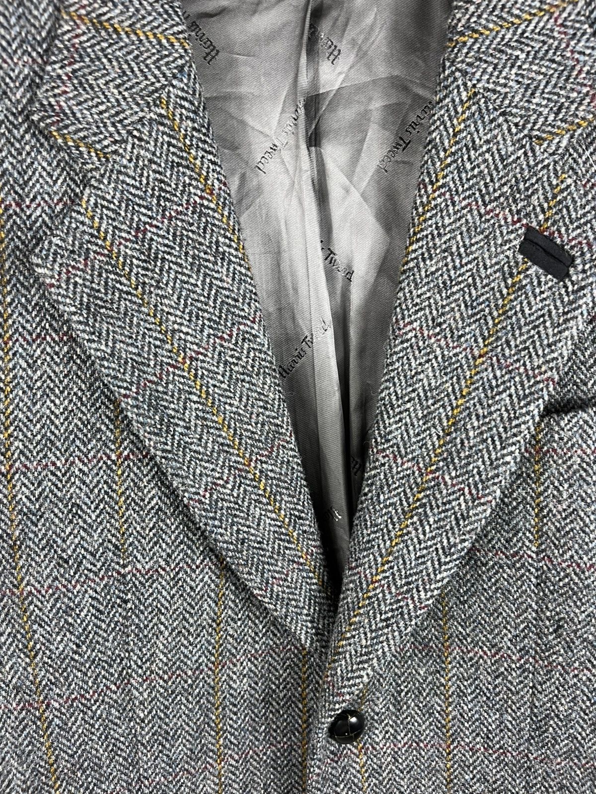 Harris Tweed × Vintage Vintage Harris Tweed wool herringbone coat jacket pattern Size US XL / EU 56 / 4 - 12 Thumbnail