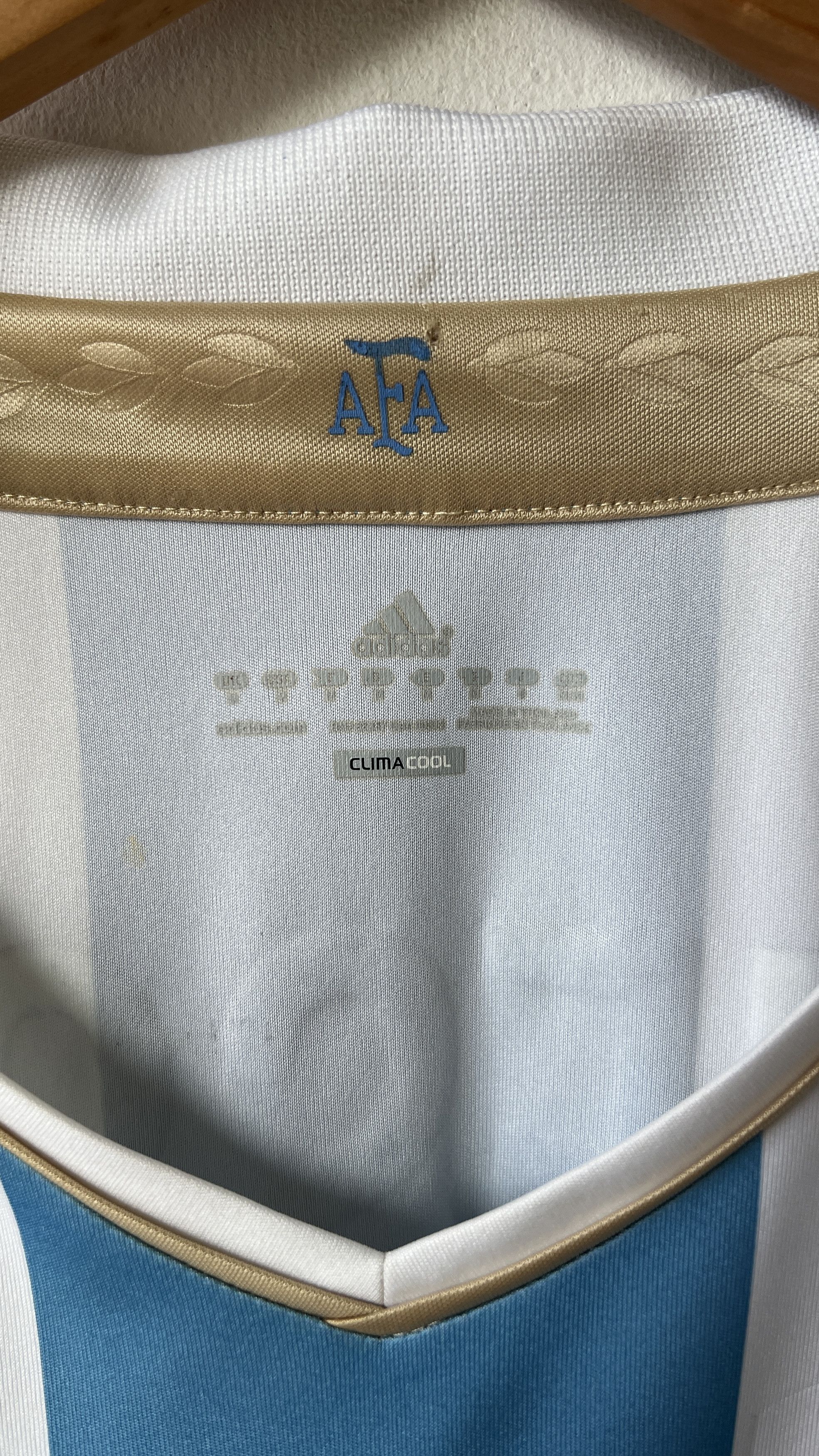 Adidas (M) Argentina 2011-13 Home Shirt Messi #10 Kit Size US M / EU 48-50 / 2 - 3 Thumbnail