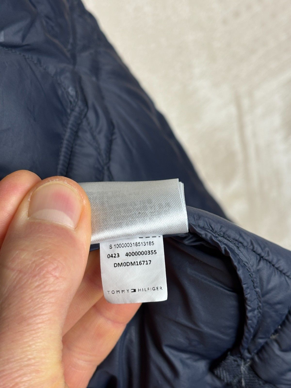 Tommy Jeans Tommy Jeans (Hilfiger) Quilted Down Jacket Navy Snap Button Size US XL / EU 56 / 4 - 14 Thumbnail