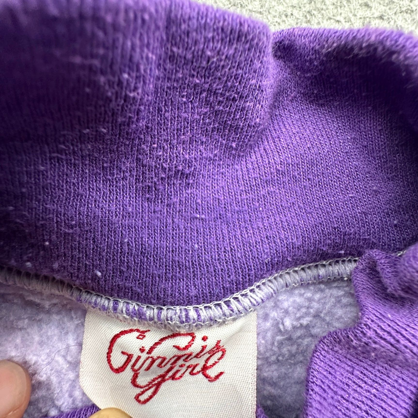 Vintage VINTAGE Ginni Girl Purple Butterfly Embroidered Sweatshirt Womens XXL Crewneck Pullover 90s Nature Graphic Print Mock Neck Size XXL / US 16-18 / IT 52-54 - 3 Thumbnail