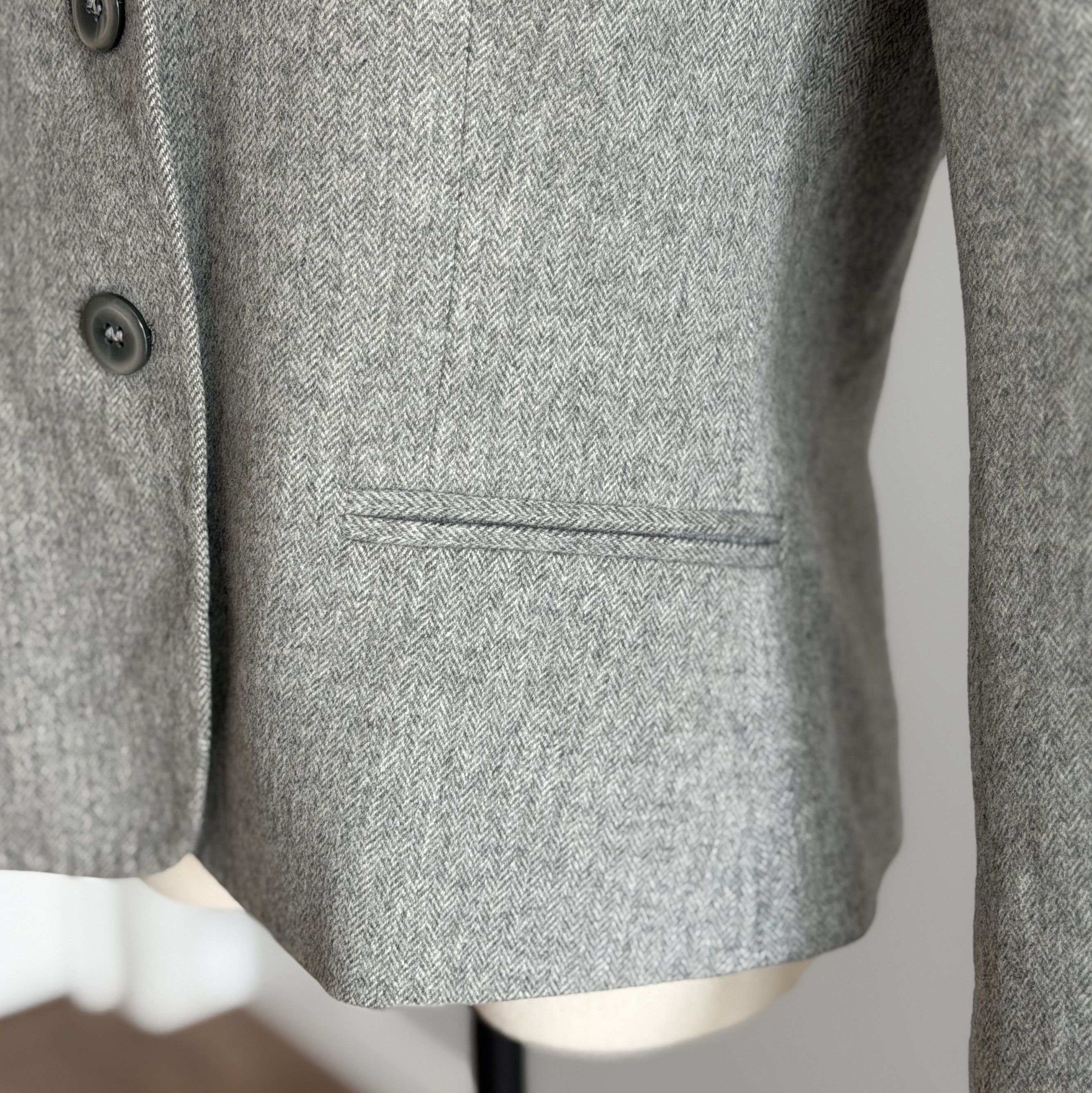 Max Mara MAX MARA Wool Angora Blazer Jacket 3 Button Luxury Brand Size L / US 10 / IT 46 - 3 Thumbnail