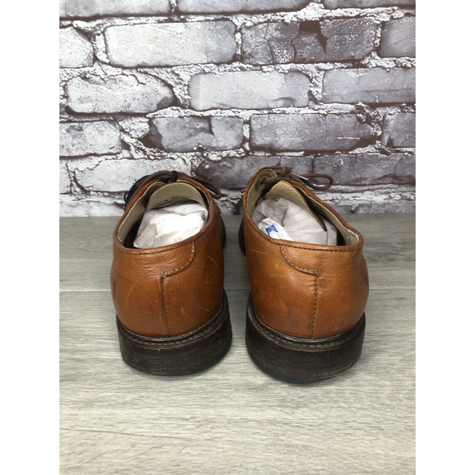 Frye The Frye Co. John A Frye Brown Leather Pebbled Oxfords Shoes Size US 11 / EU 44 - 3 Thumbnail