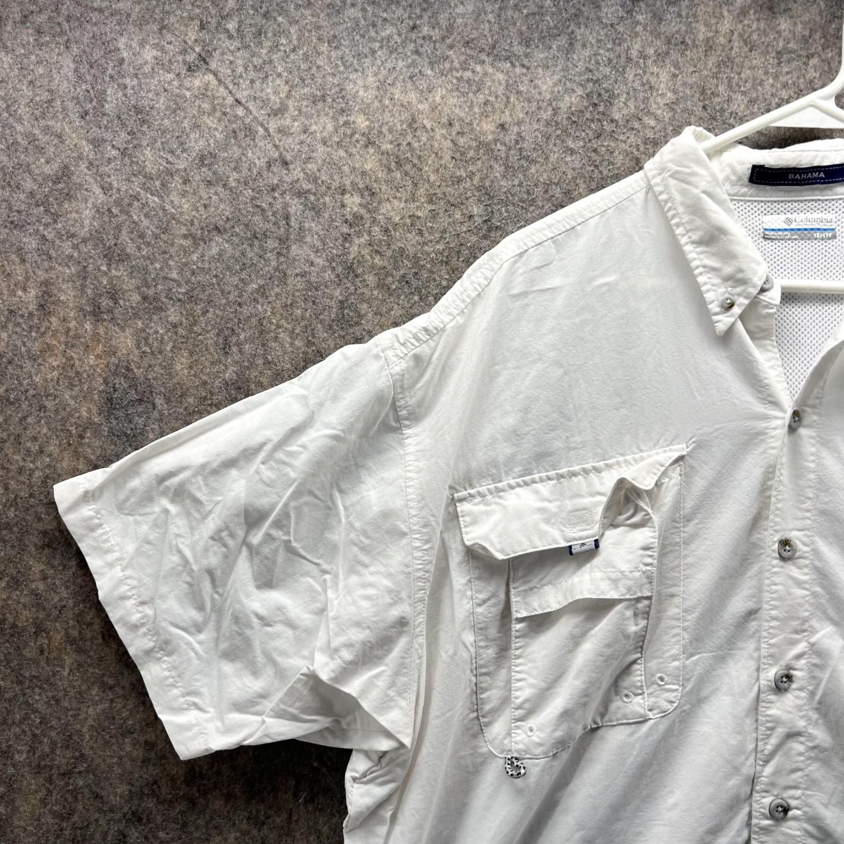 Vintage Columbia Shirt Men 1X White Button-Up Short Sleeve Casual All Seasons Big & Tall Vintage: No Size US XL / EU 56 / 4 - 3 Thumbnail