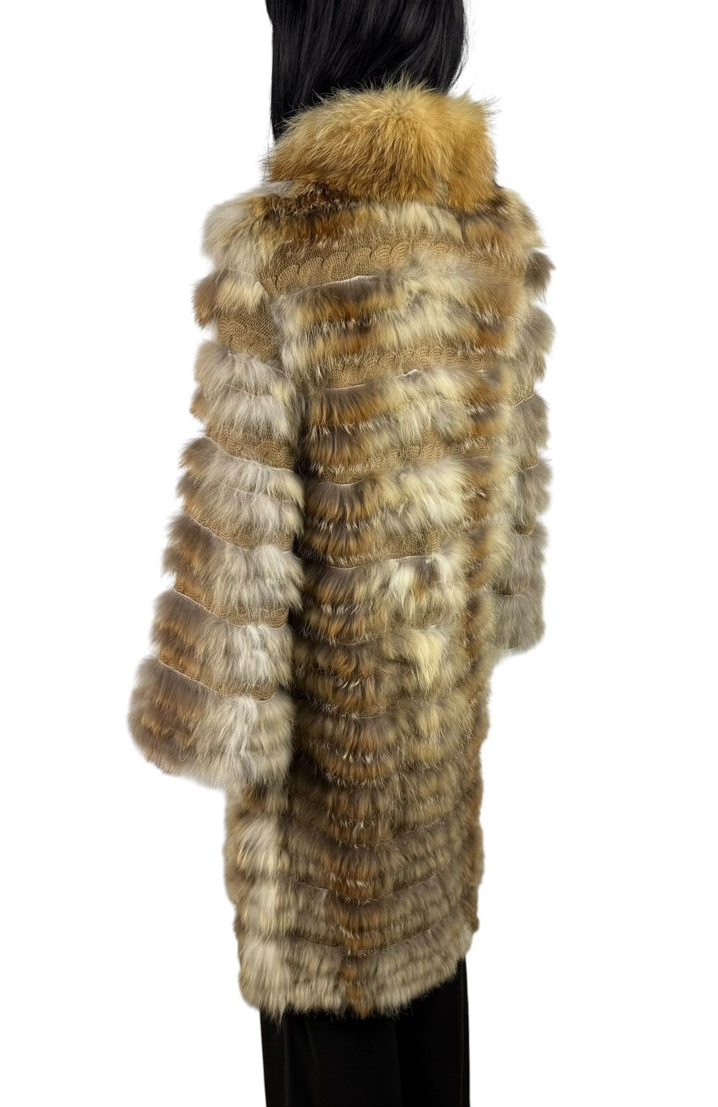 Giorgio Brato Giorgio Brato Fur Real Coat Silk Trim size 42 Size M / US 6-8 / IT 42-44 - 8 Thumbnail