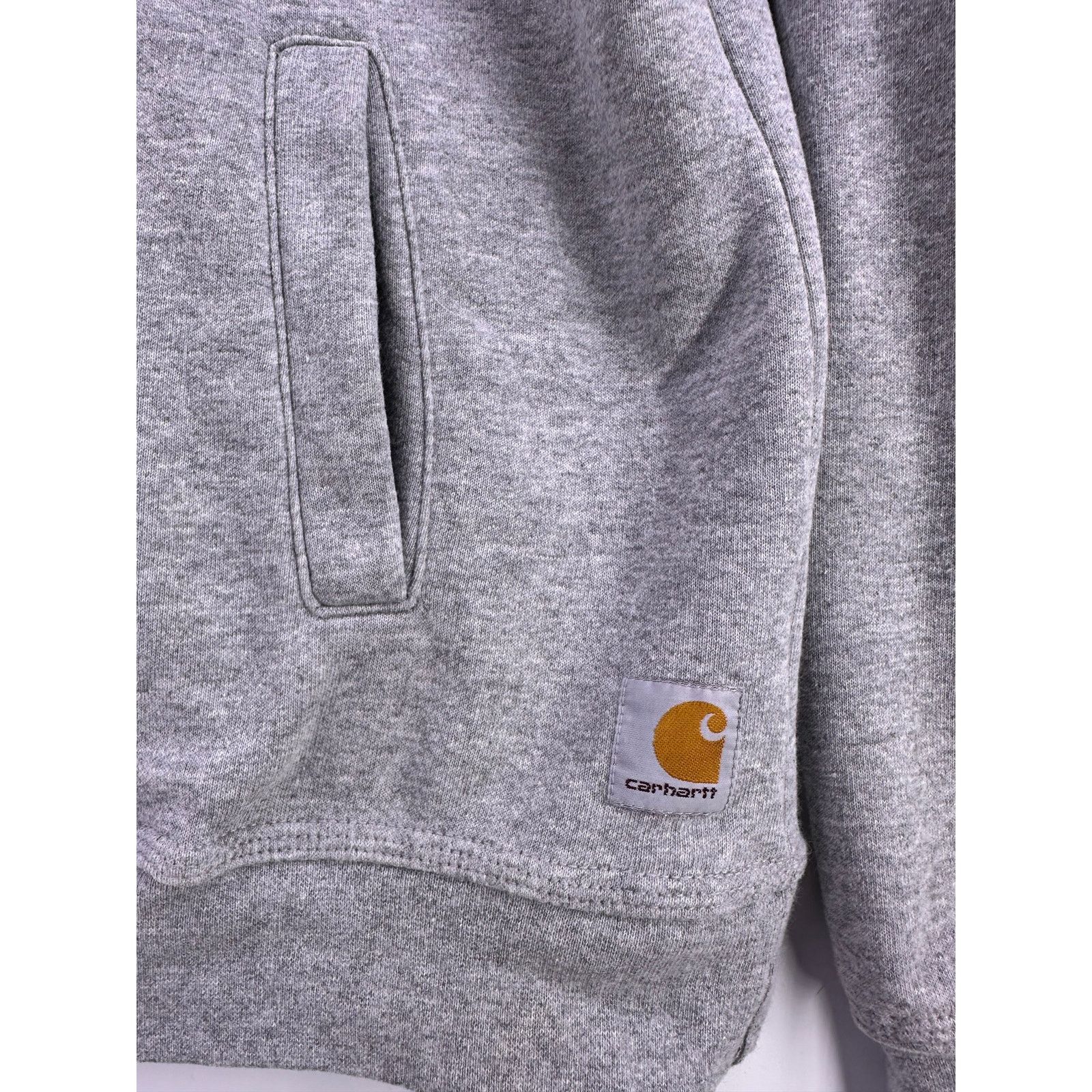 Carhartt Carhartt Gray 1/4 Zipper Thick Crewneck Sweater Size Large Size US L / EU 52-54 / 3 - 5 Thumbnail