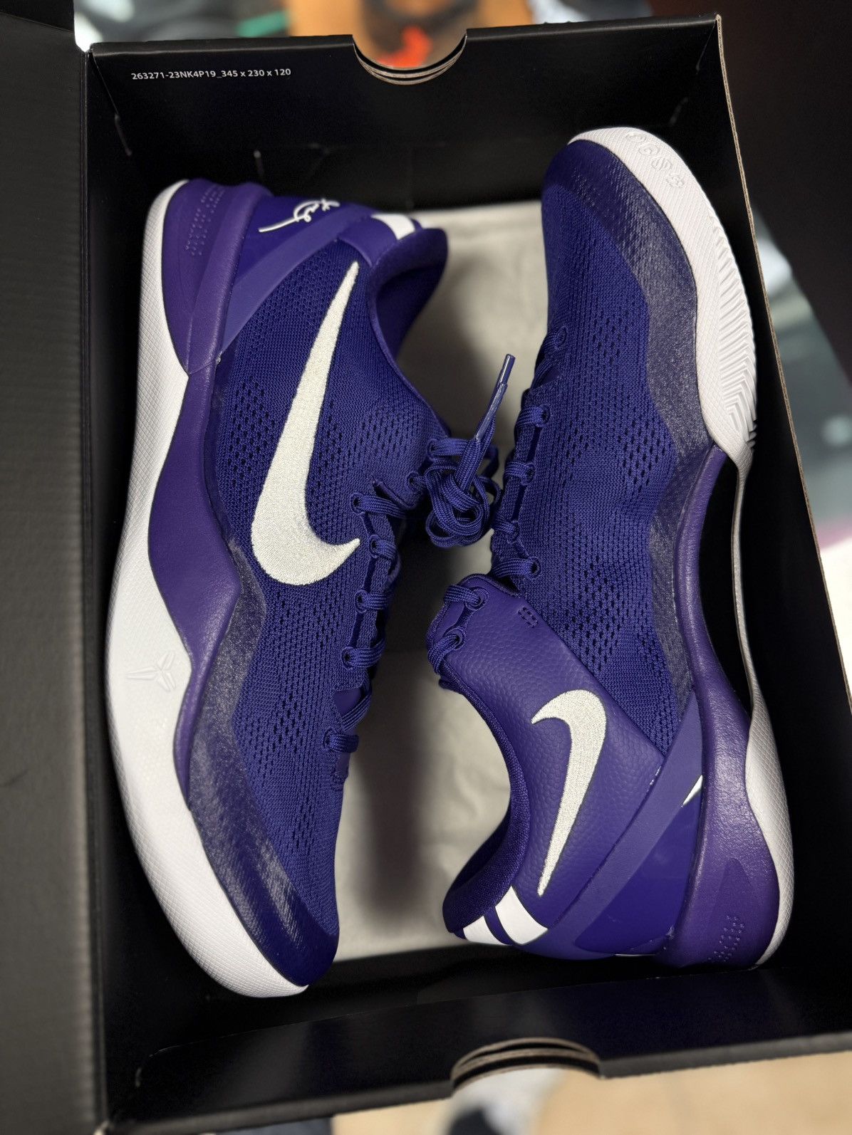 Nike Kobe VIII 8 Protro TB Promo Purple Size 12.5 HM6469-500 PE Size US 13 / EU 46 - 16 Thumbnail