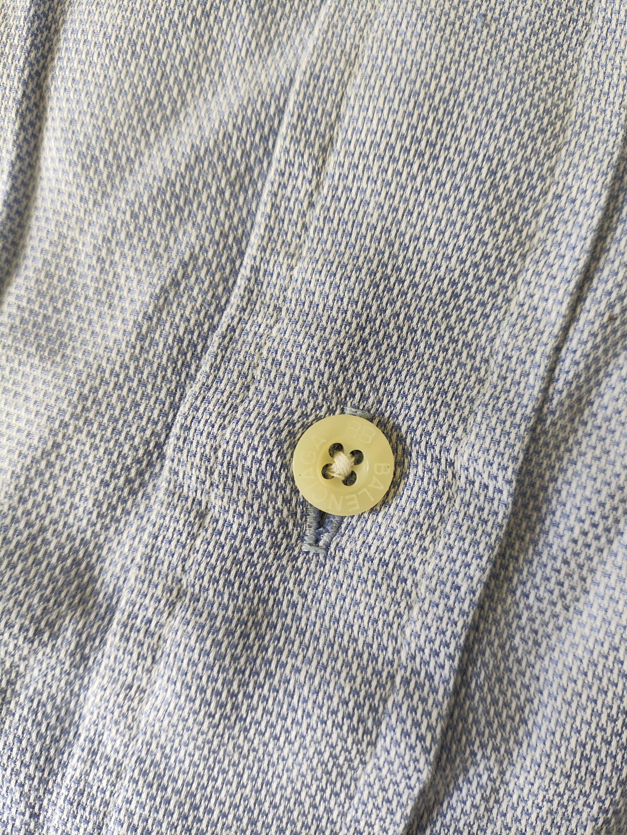 Balenciaga Archive baby blue polo shirt Size US XL / EU 56 / 4 - 6 Thumbnail