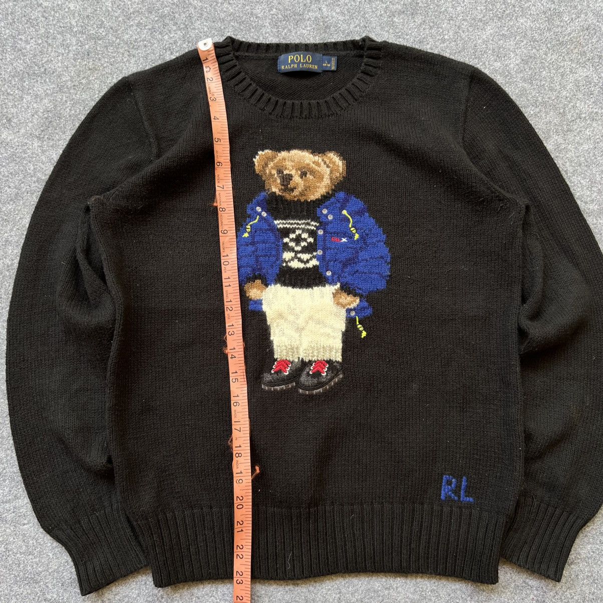Designer × Polo Ralph Lauren × Vintage Vintage Polo Ralph Lauren Bear Knit Sweater Size M / US 6-8 / IT 42-44 - 9 Thumbnail