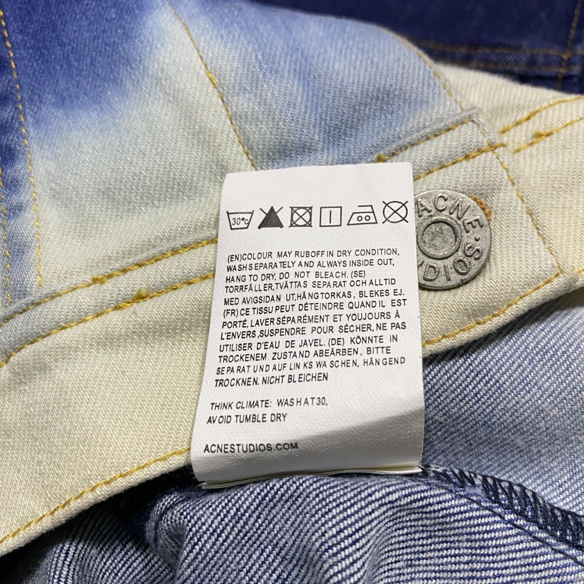 Acne Studios 2 tone Denim Jacket Size XS / US 0-2 / IT 36-38 - 13 Thumbnail