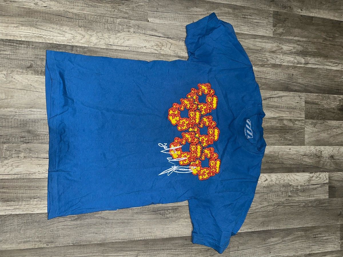 image of Blue Offset X Denim Tears T Shirt, Men's (Size Small)