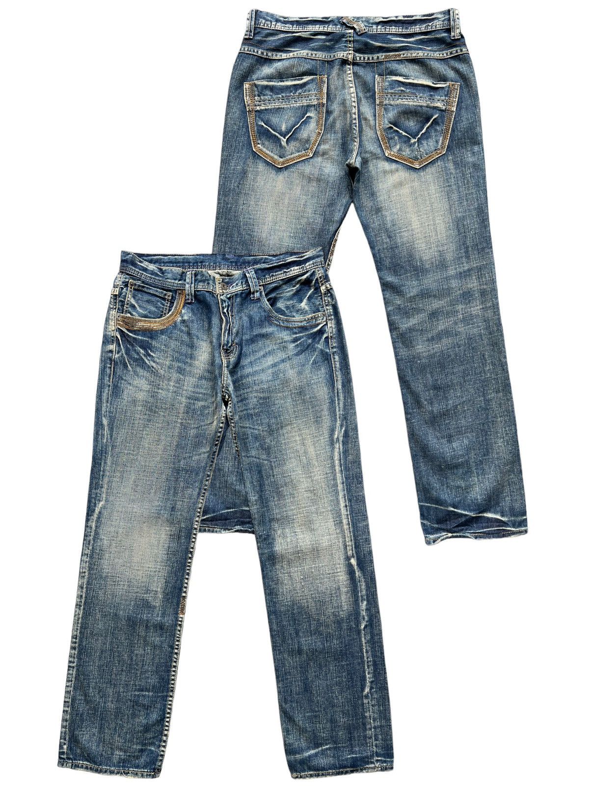 Takeo Kikuchi Takeo Kikuchi Boro Style Japanese Brand Denim Jeans 34x31 Size US 34 / EU 50 - 1 Thumbnail