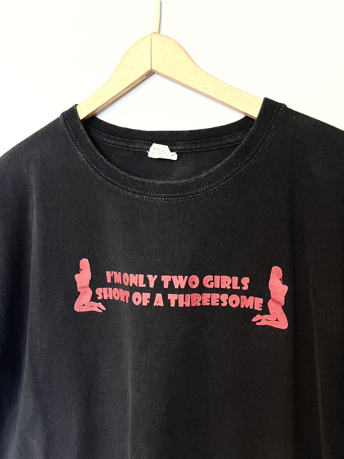Anvil Two Girls Short Vintage Black T Size US L / EU 52-54 / 3 - 2 Thumbnail