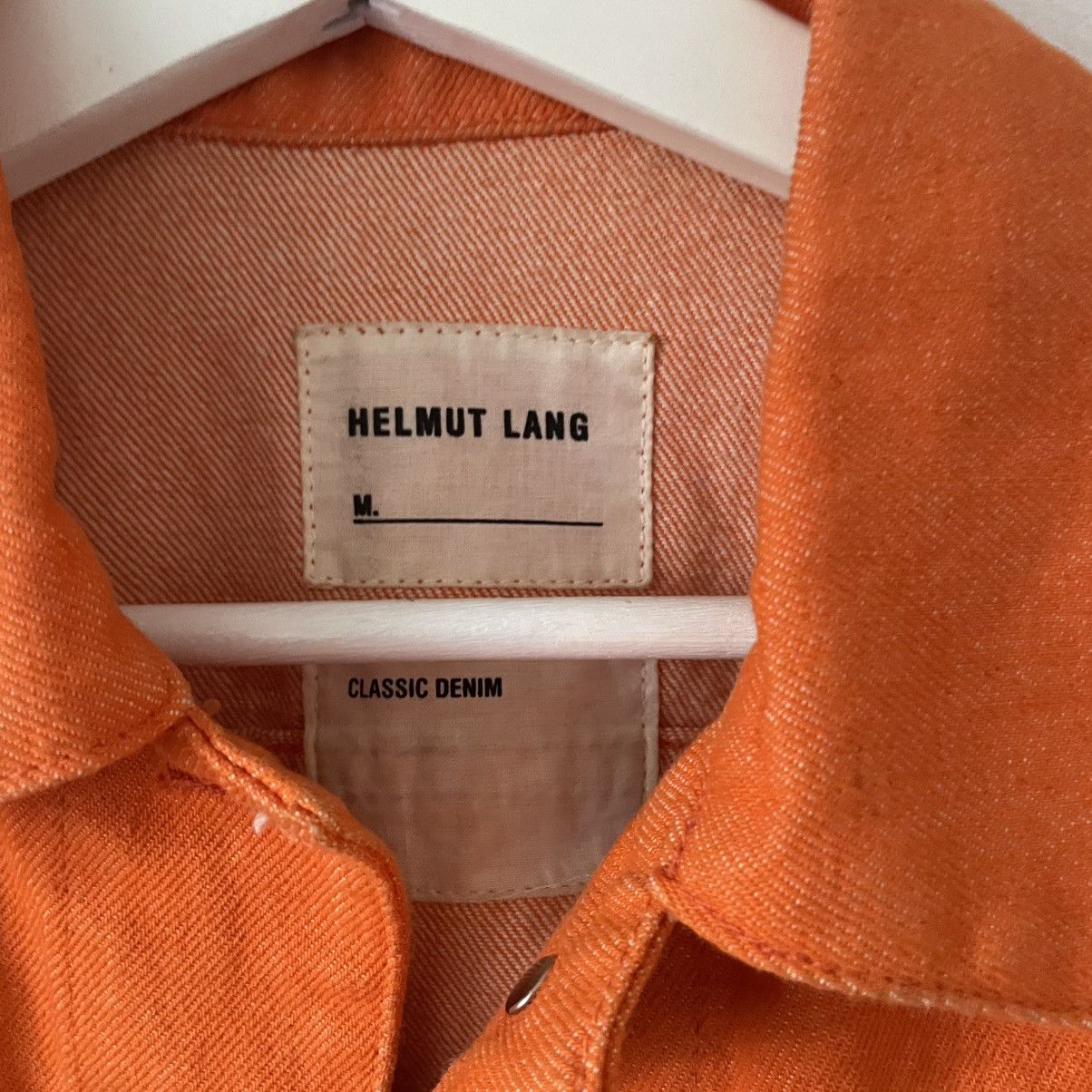 Helmut Lang Helmut Lang S/S 2000 safety orange denim jacket Size L / US 10 / IT 46 - 6 Thumbnail
