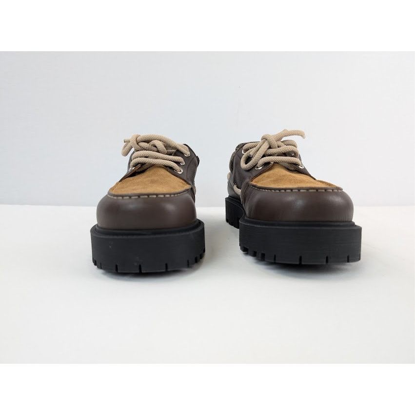 Givenchy o1rshd1 Storm Leather Boat Boots in Chocolate Size US 8 / EU 41 - 10 Thumbnail