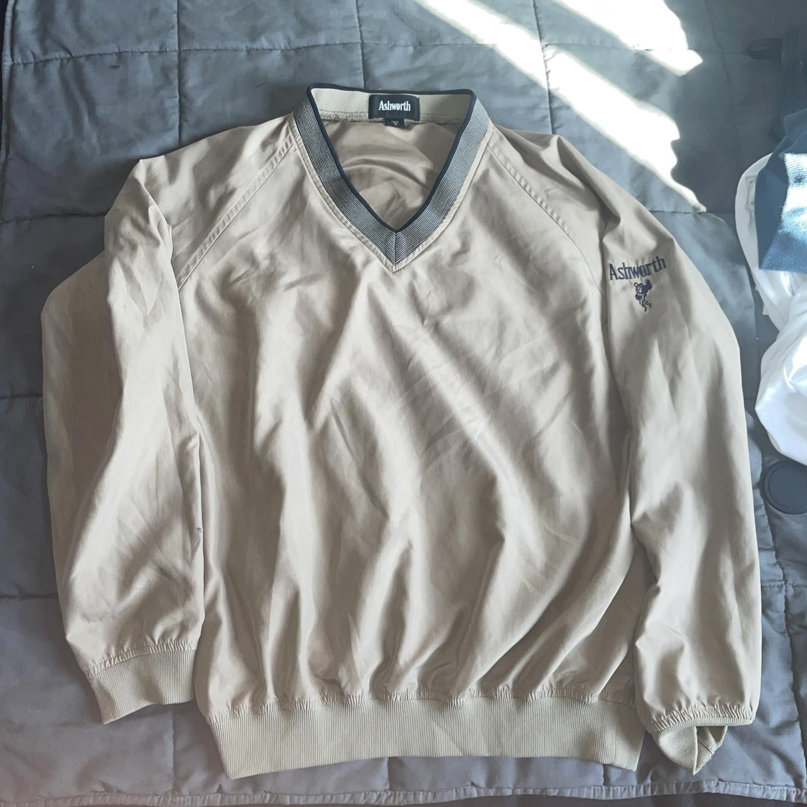 Ashworth Ashworth Vintage Golf Pullover (S) Embroidered Windbreaker Size ONE SIZE - 1 Thumbnail