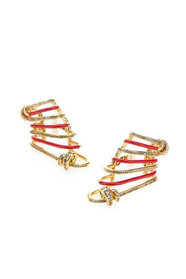 Fendi o1s1wg110925 Size:OS/Fendi Filo Earcuff in Golden Size ONE SIZE - 2 Thumbnail
