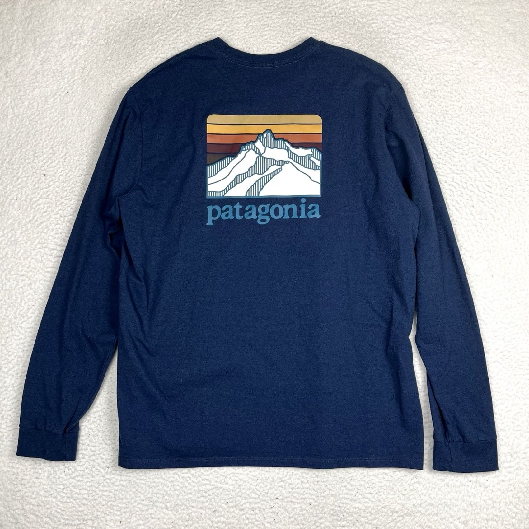 Patagonia Patagonia Responsibili-Tee Long Sleeve Shirt Mens Medium Blue Line Logo Ridge Size US M / EU 48-50 / 2 - 6 Thumbnail