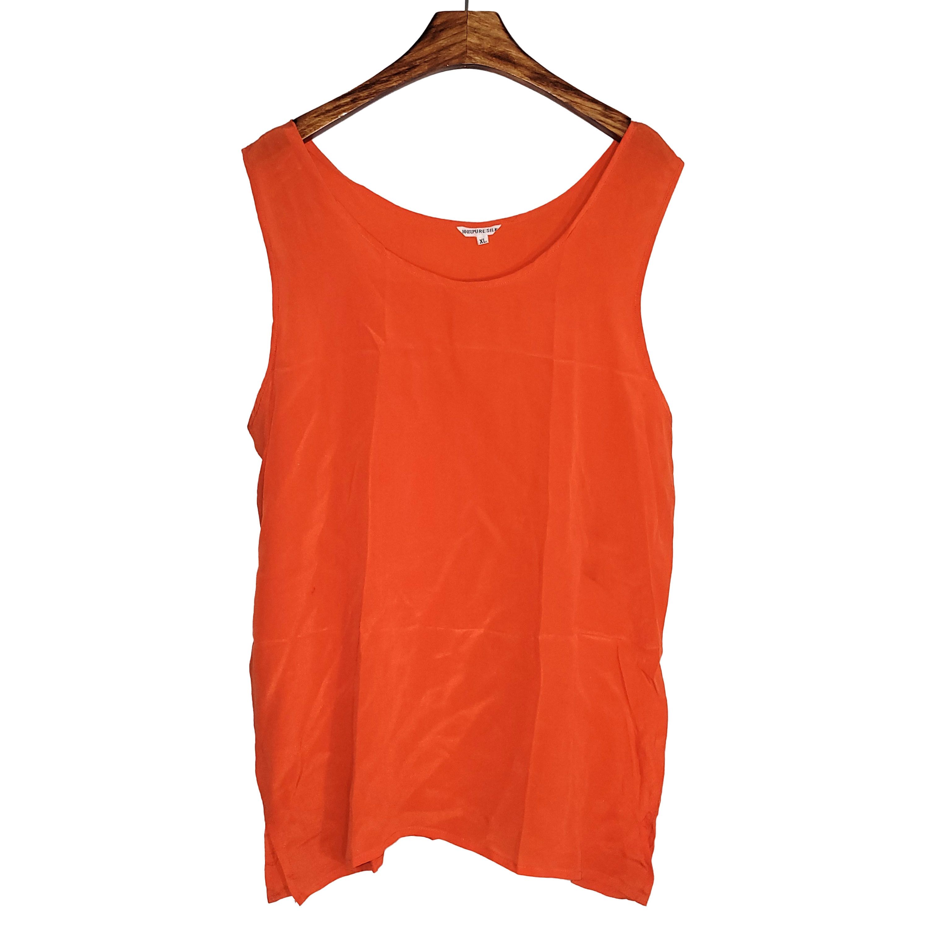 Other Women's 100% Silk Size L SleevelessTank Top SAC700 Size L / US 10 / IT 46 - 1 Thumbnail