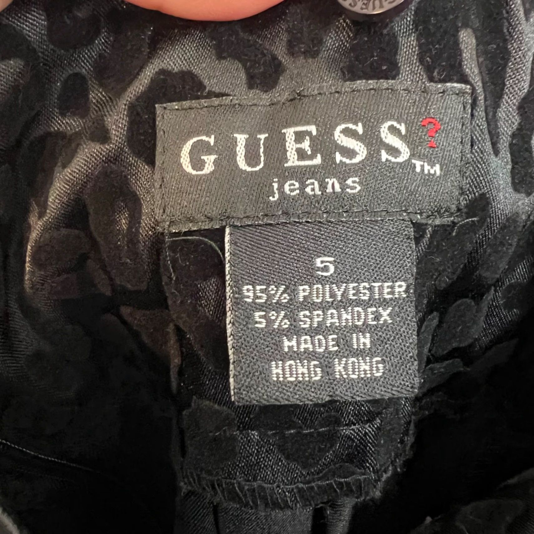Guess Guess Dress Womens Size 5 Black Leopard Print Spaghetti Straps Polyester Blend Size S / US 4 / IT 40 - 3 Thumbnail