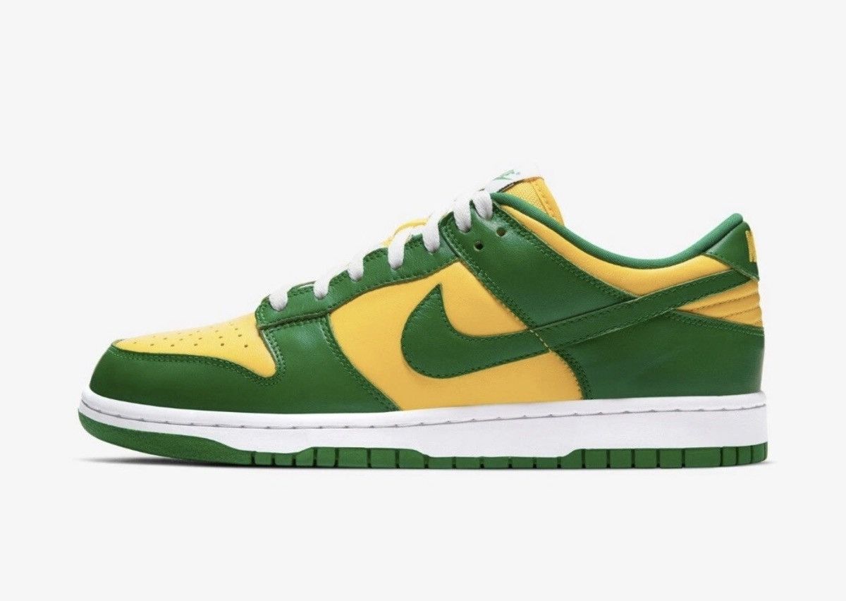 Nike Nike Dunk Low SP Brazil Sz: 9 Size US 9 / EU 42 - 3 Thumbnail