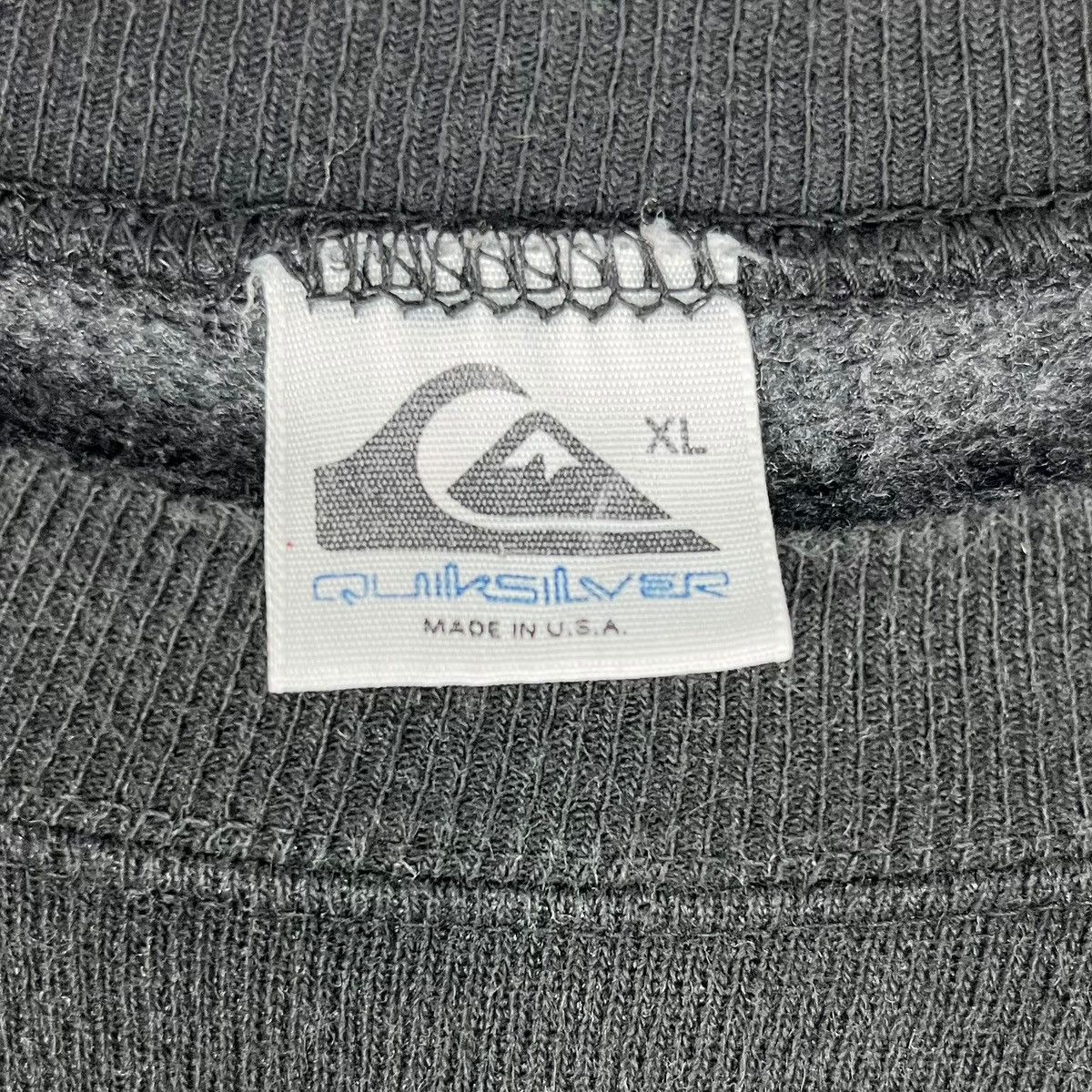 Quiksilver × Vintage Vintage 90s Quicksilver Short Sleeve Sweatshirt Size US XL / EU 56 / 4 - 6 Thumbnail