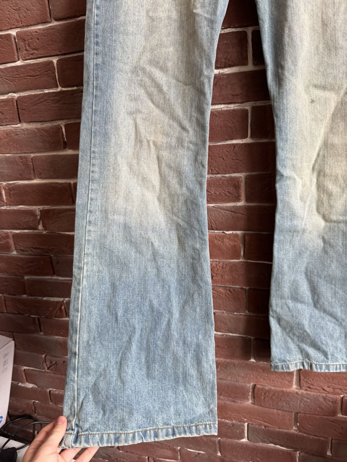Diesel Vintage Y2k Rare Diesel Mud Wash Flared Jeans Pant Hype 32 Size US 32 / EU 48 - 4 Thumbnail