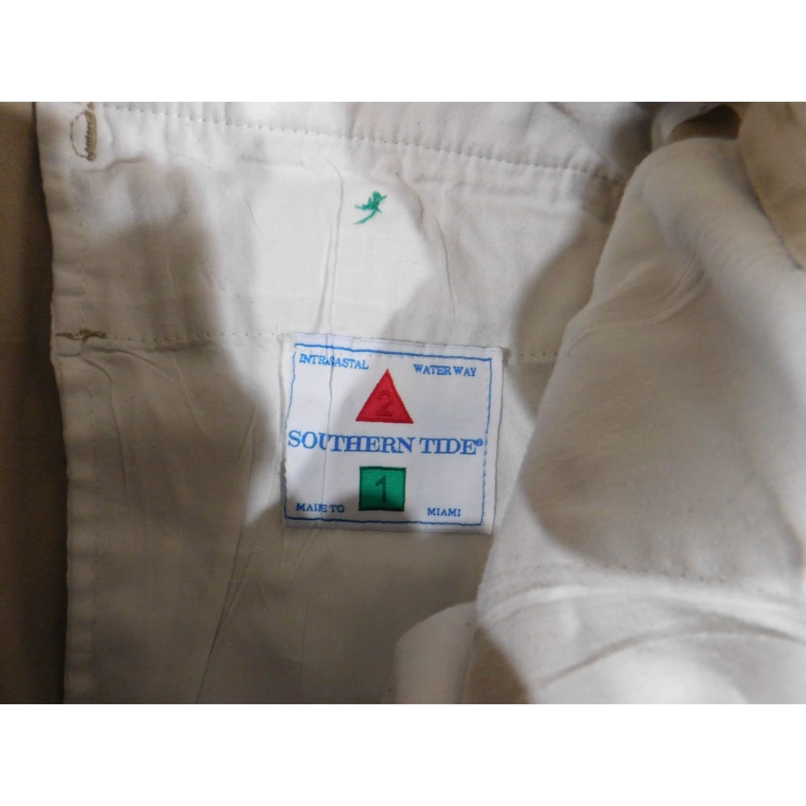 Southern Tide southern tide Pants 33x30 Mens Beige Chino Straight Golf Classic Workwear Regular Inseam 30 Front Flat Front Button Pockets Beige Mens Pants Size US 33 - 4 Thumbnail