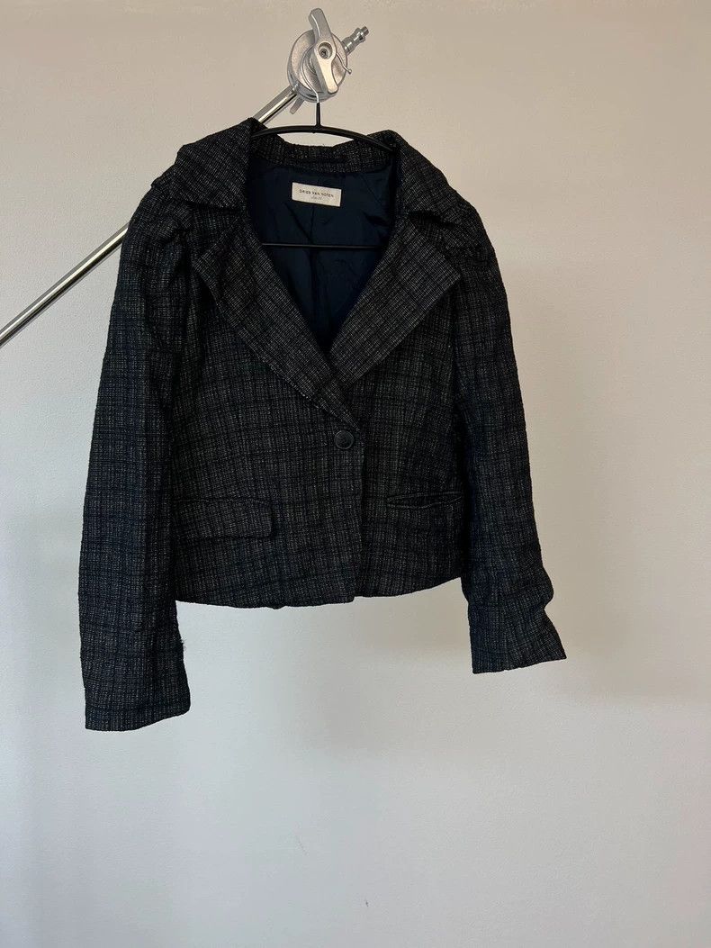 Dries Van Noten dries van noten Small jacquard shoulder blazer Size XS / US 0-2 / IT 36-38 - 1 Thumbnail