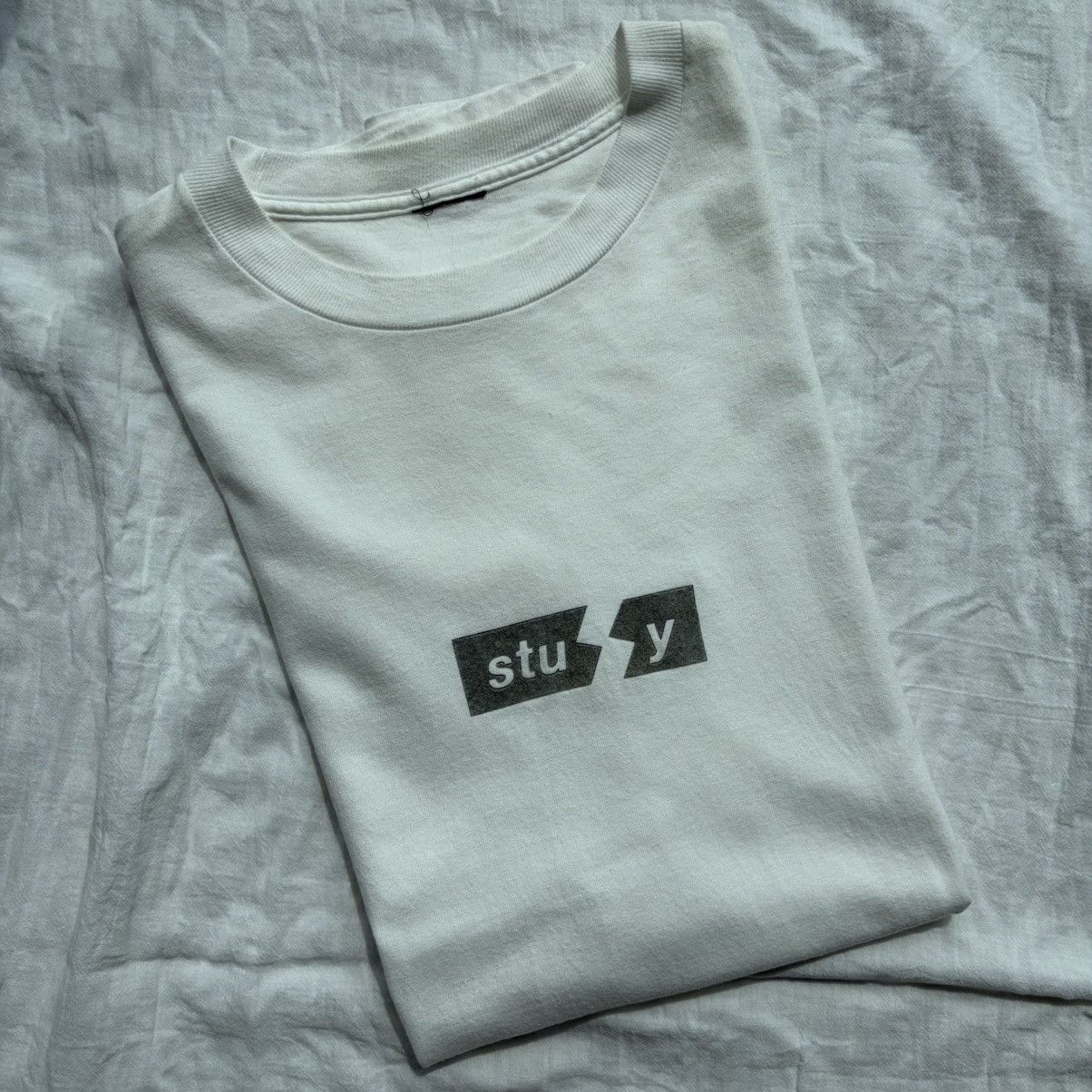 Stussy × Vintage Vintage 1990s Stussy Oval Logo Long Sleeve Tee