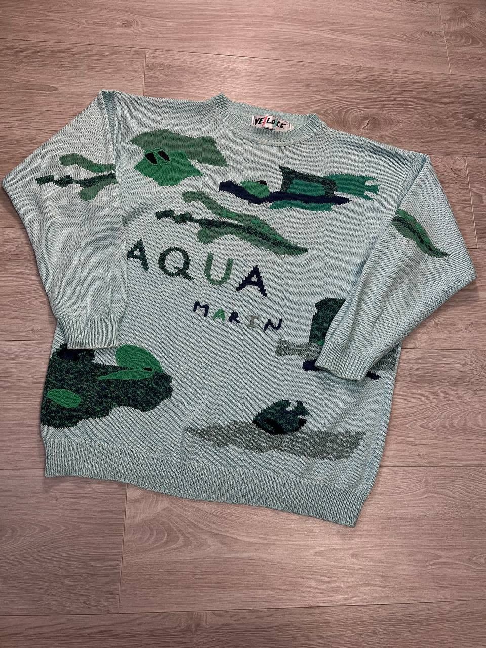 Diesel vintage sweater y2k Aquamarin Size US L / EU 52-54 / 3 - 1 Thumbnail
