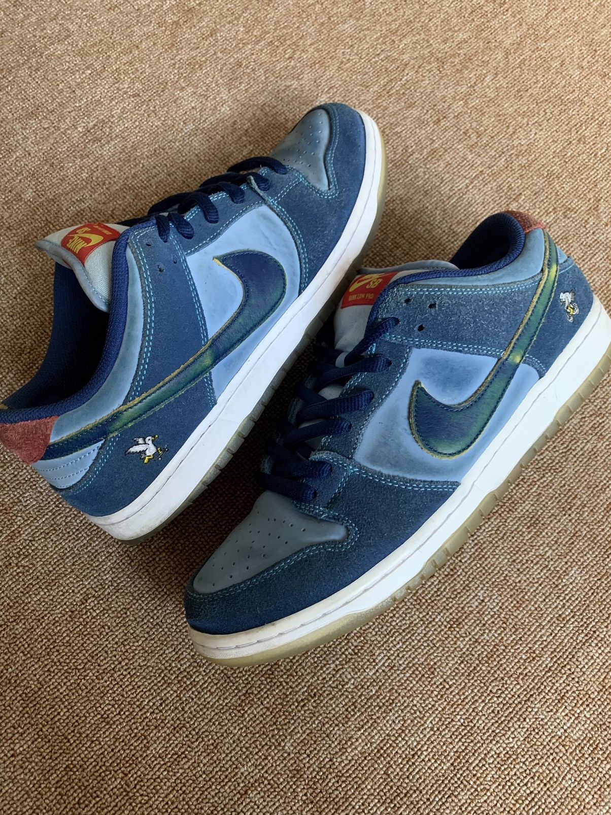 image of Nikedunk Low Pro Sb Why So Sad? Shoes in Blue/White, Men's (Size 11)