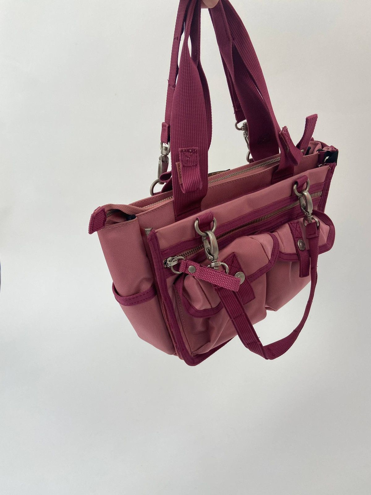 George Gina & Lucy Okinawa Punk Pink Nylon Shoulder Bag Y2K Utility RareHandbag Size ONE SIZE - 4 Thumbnail