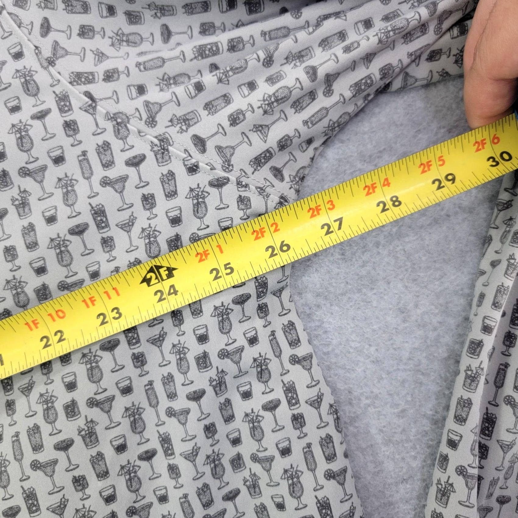 Vintage VINTAGE Birdie Bound Shirt Mens 3XL Gray Cocktail Print 1/4 Zip Golf Pullover Stretch UV Size US XXL / EU 58 / 5 - 7 Thumbnail