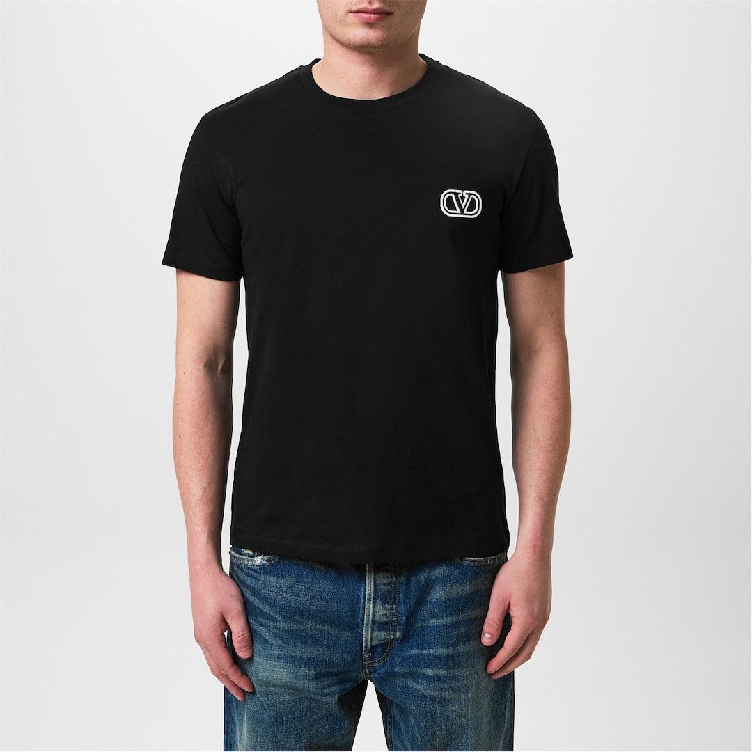 Valentino o1g2r1mq0526 Vlogo Signature T-Shirt in Black Size US S / EU 44-46 / 1 - 3 Thumbnail