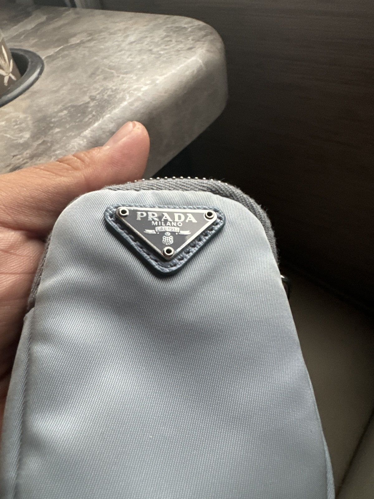 Prada Mini baby blue Prada pouch Size ONE SIZE - 7 Thumbnail