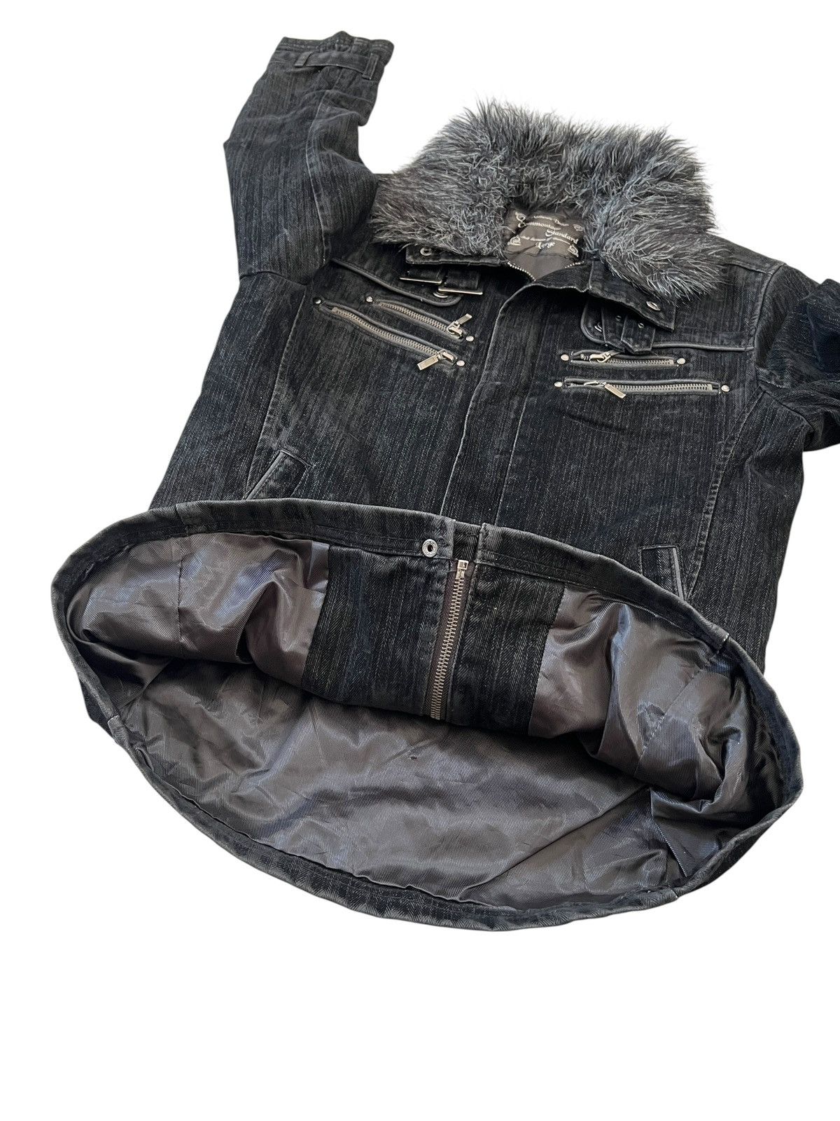 Japanese Brand 2000s Commontage 🇯🇵 Bondage Fur Jacket Vkei Style Size US L / EU 52-54 / 3 - 9 Thumbnail