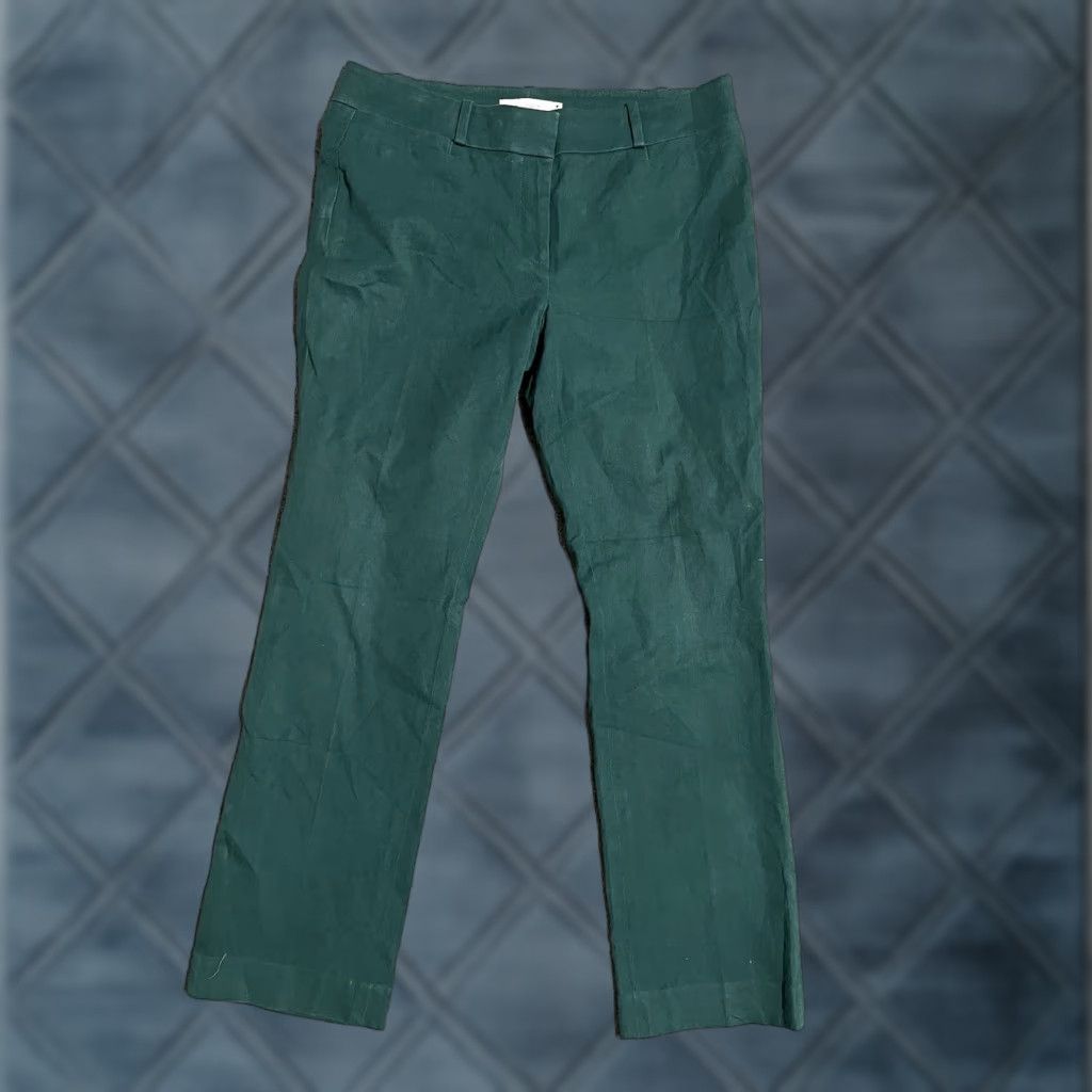 Ann Taylor Ann Taylor Loft Women's Dress Pants Julie Skinny Pants 10P Petite Green Casual Career City Modern 28 in Inseam Size 32" / US 10 / IT 46 - 1 Thumbnail