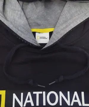 Vintage National Geographic Logo Hoodie Black Colour Size US L / EU 52-54 / 3 - 4 Thumbnail