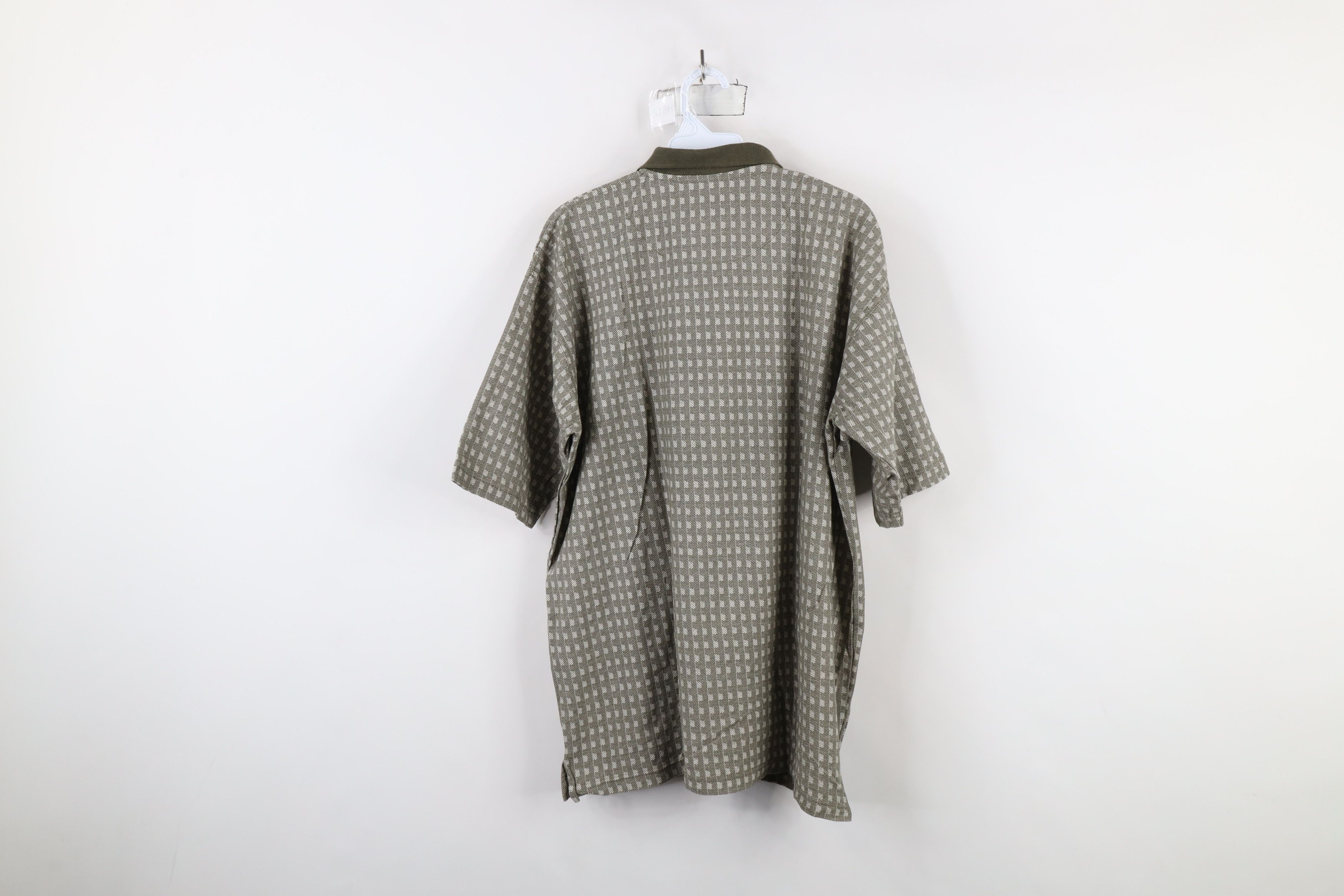 Vintage Vintage 90s Streetwear Geometric Knit Golf Polo Shirt Size US M / EU 48-50 / 2 - 6 Thumbnail