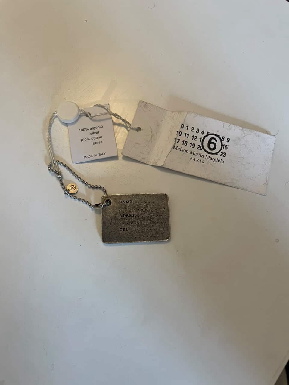 Maison Margiela 04 Artisanal Dog tag necklace | Grailed