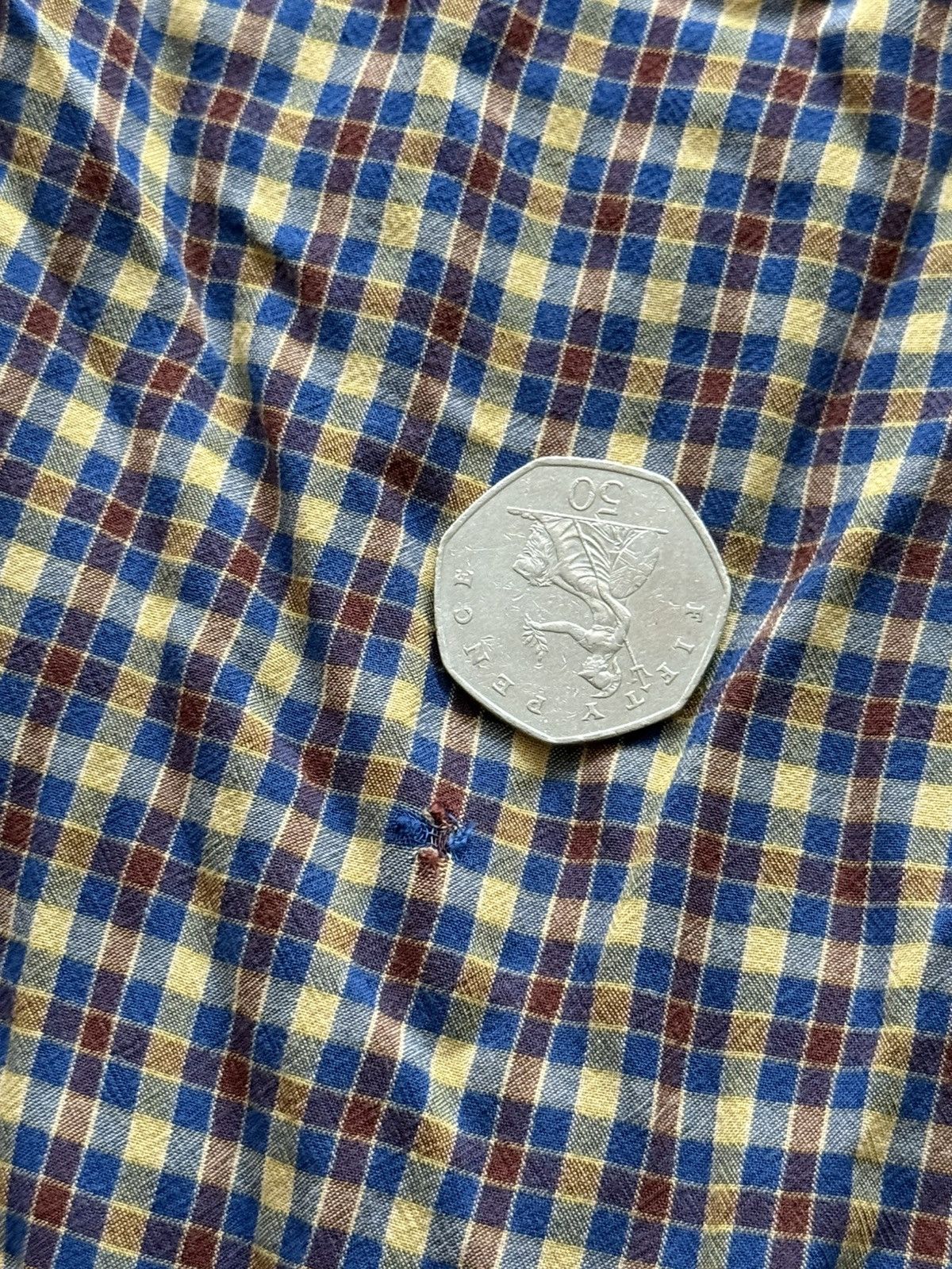 Saint Laurent Paris Saint Laurent jeans vintage checkered long sleeve shirt Size US XL / EU 56 / 4 - 11 Thumbnail