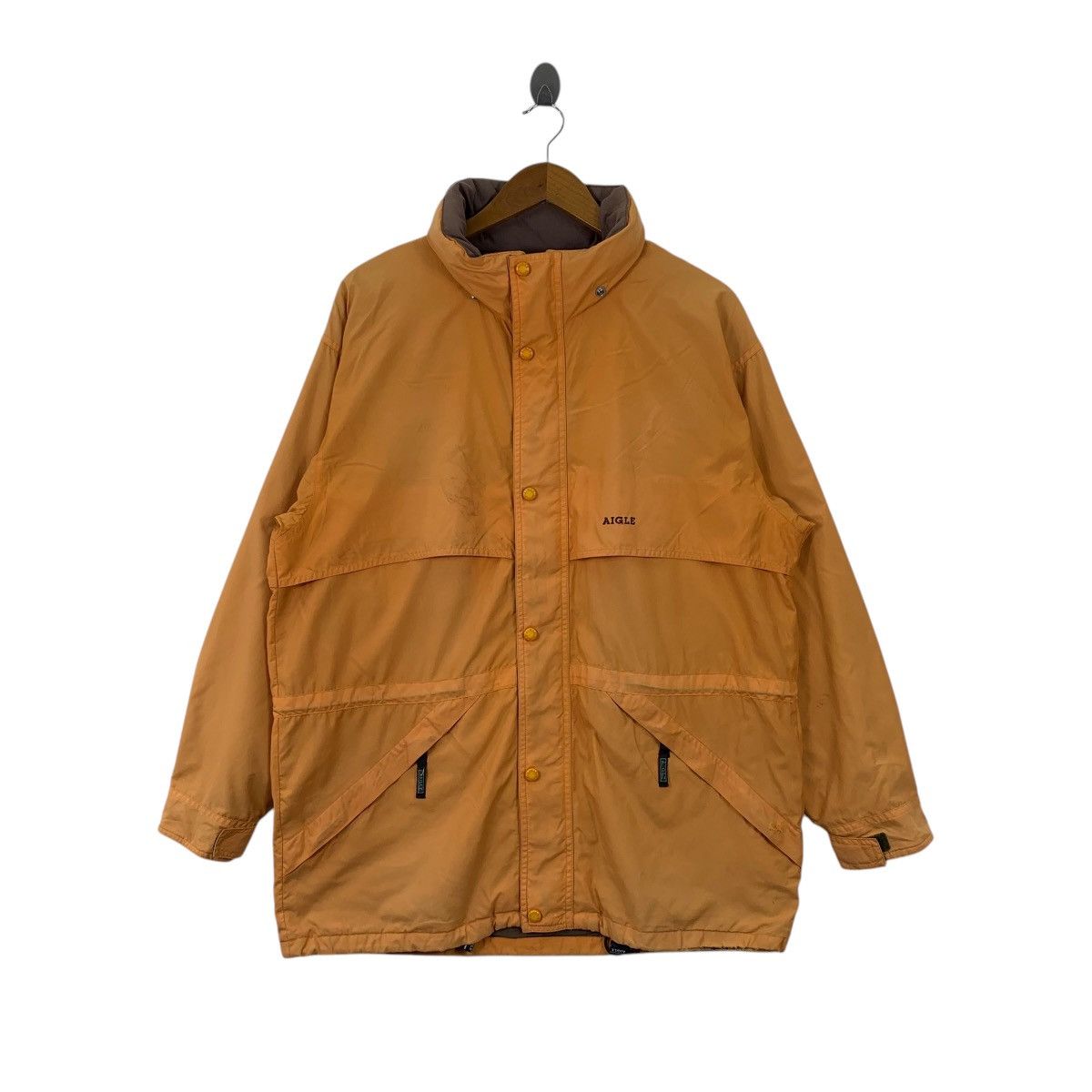 Aigle × Vintage Vintage AIGLE Outdoor Sportswear Small Logo Raincoat Jacket Size US M / EU 48-50 / 2 - 1 Thumbnail