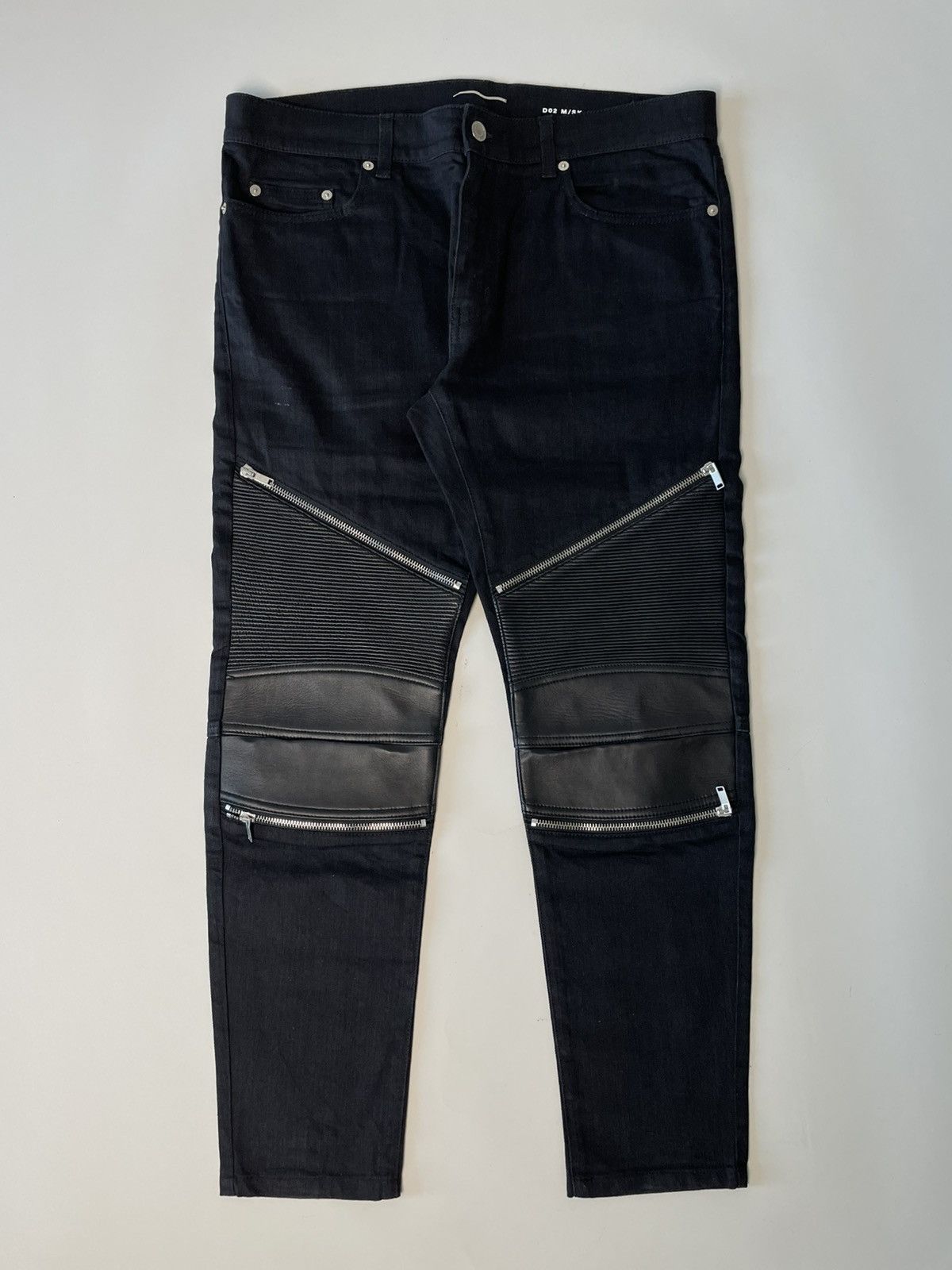 Saint Laurent Paris SLP Zipped Biker Jeans | Grailed