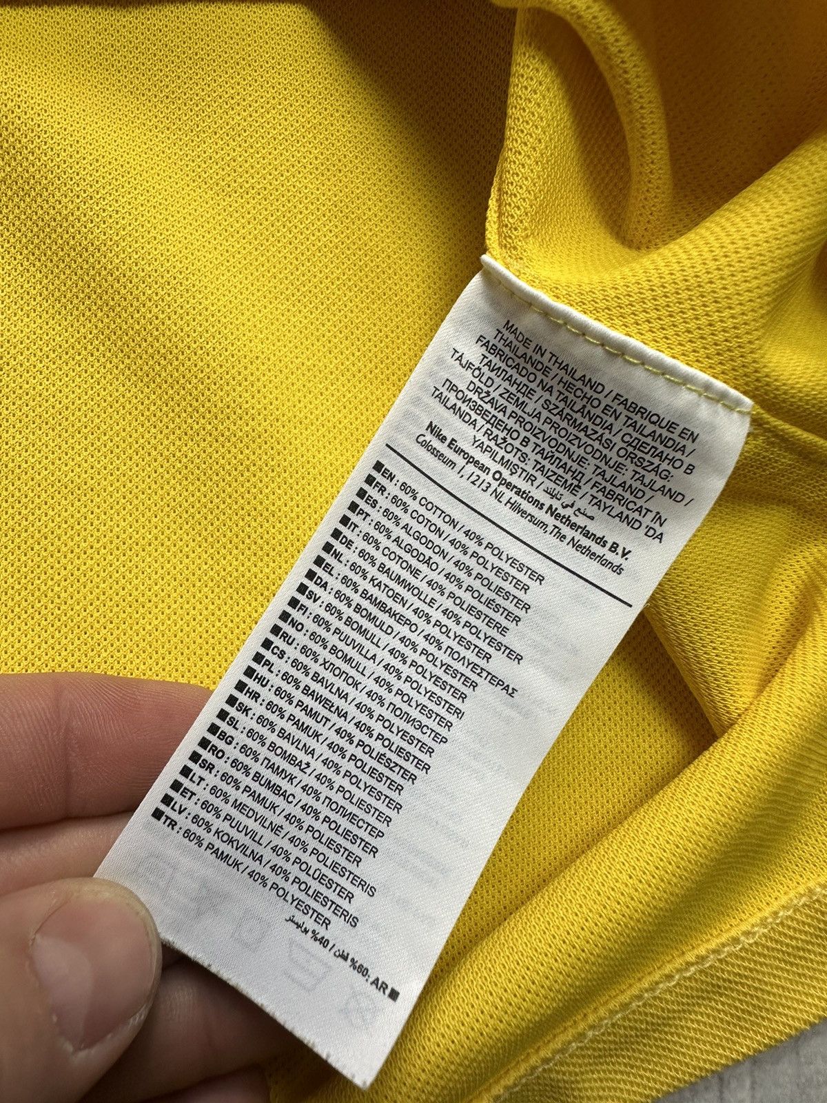 Nike × Vintage Nike Barcelona soccer polo yellow size M Size US M / EU 48-50 / 2 - 6 Thumbnail