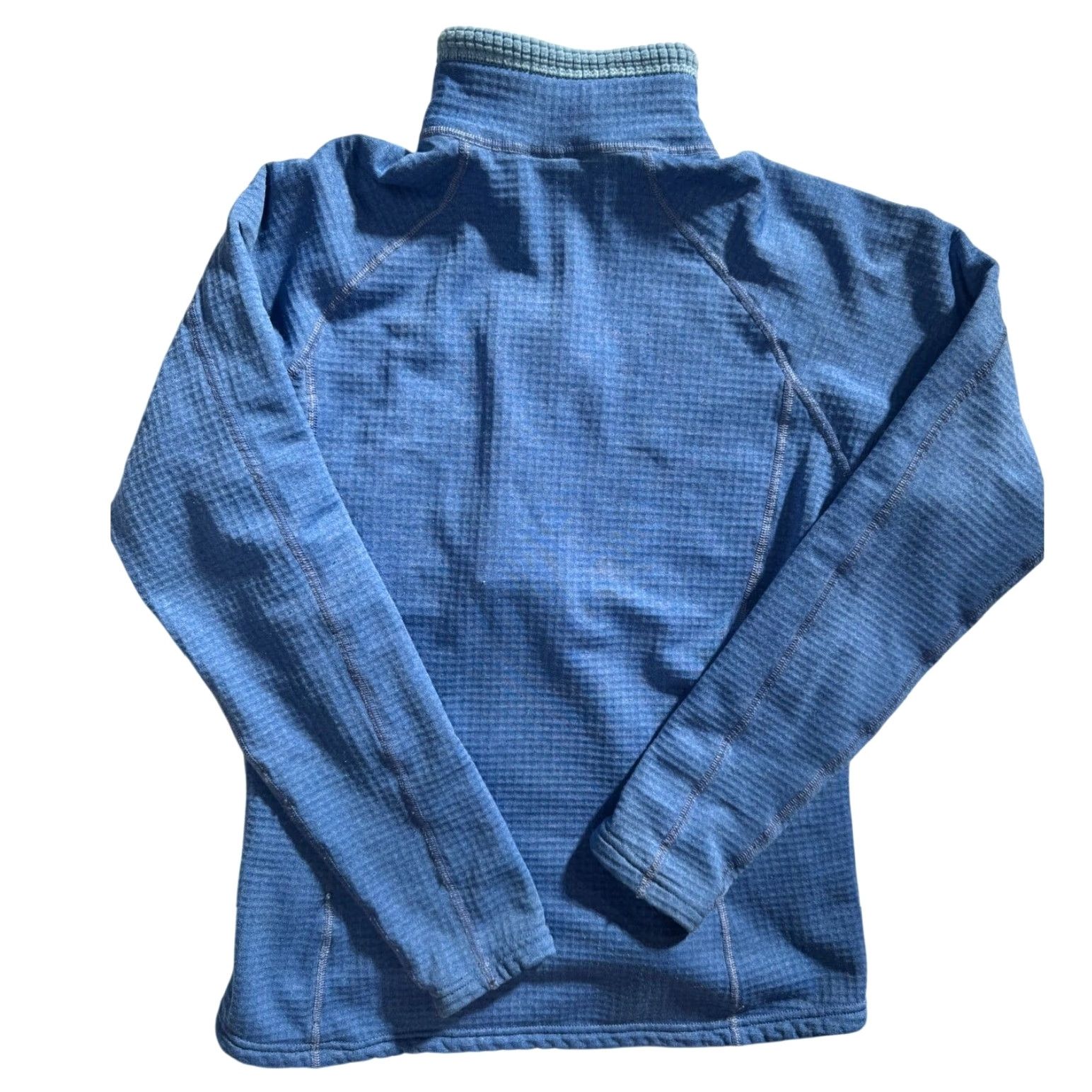Patagonia Patagonia Women’s S R1 Regulator Waffle Flash 1/2 Zip Fleece Pullover Midlayer Blue Size S / US 4 / IT 40 - 2 Thumbnail